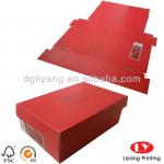 Folding Corrugated Paper Shoe Box