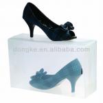 customized size clear plastic high-heeled shoes packaging box with divider