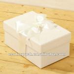 Paper wedding dress box weeding gift box with ribbon