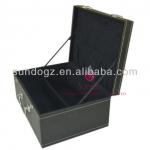 wholesale fashion shoe boxes in high quality pu leather