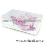 Clear plastic shoes folding packaging boxes