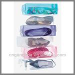 Fashion clear pvc shoe boxes