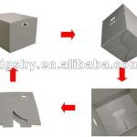 custom folding corrugated plastic box with lid
