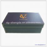 High quality stamping logo paper rigid shoe box,packing box