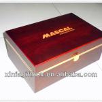 Own factory in guangzhou matt lacquered high level MDF wooden shoe boxes