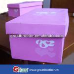custom printed packaging shoes box made in china