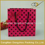 kraft paper bag/cute decorative art paper shopping bag for apparel with bow