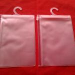 Clear PVC hanger bag with slider