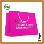 Hot stamping purple wholesale tote bags print