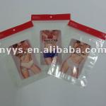 Compound bag with printing and zipper for underwear