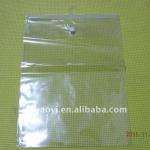 PVC packaging bag with hook and button for cloth