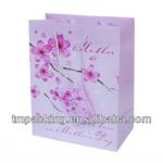 Eco-freindly ivory paper shopping bag with high quality