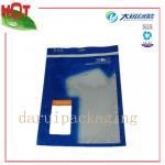 Three Side Sealing Zipper Bag With Window For Cloth