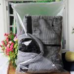 New KORJO Lrg 5pcs Travel luggage pvc Resealable Packing Bags Seal Cloth Storage Bag