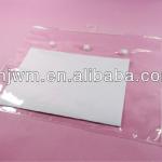 Clear plastic packaging bags for garment with snaps