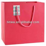 Pure red color paper bag for gift