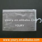 PVC Underwear Packing Zip Bag With Hook,PVC Hook Bag