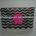 fashion full printed pvc swimwear bag with zipper top closure