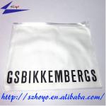 OEM packaging bag frosted pvc bag for garment packing with slider
