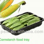 Cornstarch biodegradable eco friendly plastic tray