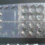 12 cavities plastic quail egg tray