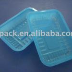 plastic meat/seafood/fast-food/fruit/snack tray/plate/dish
