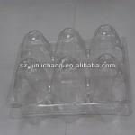 PVC clear large egg packaging plastic tray