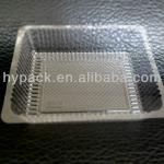 clear rectangular plastic biscuit insert packaging tray