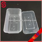 500ml, 650ml PP rectangle takeaway Deli Container/ thin wall plastic food packaging container &amp; lid