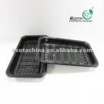Disposable plastic serving tray, made of PET/PP