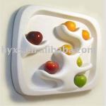white PP food tray
