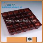 Disposable plastic chocolate tray