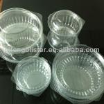 small plastic cylinder containers /disposable plastic containers and lids / disposable plastic salad box container