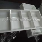 Vacuum forming plastic compartment tray