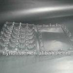 Clear plastic quail egg tray