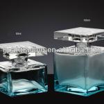 50ml -100ml green square empty glass perfume bottle