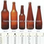 Amber Glass Beer Bottle