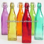 250ml 500ml 1 liter food grade swing top glass water bottle