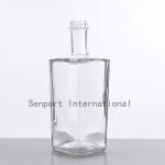 Clear vodka glass bottle