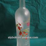 Decoration Frosted Glass Wine Bottle