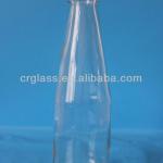 250ml customized color beverage glass bottle for milk or juice with exquitsit craft