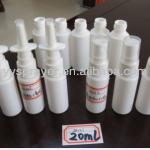 plastic nasal spray bottle with nasal spray pump 18mm