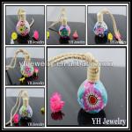 2014 hottest polymer clay perfume glass bottle with cork