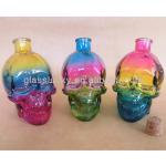 Glass skull bottle and skull perfume bottle