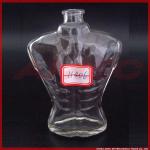man body shape bottole, 185g, 100ml, comestic glass bottle, glass perfume bottle
