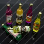 JS5421 Mini Wine bottles,colorful bottles,resin plastic miniature gift