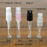 Small glass sample vial/bottle for test/promotion 1ml 2ml 3ml 5ml