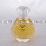 50ml fancy clear crystal empty glass perfume bottle with pump sprayer and cap