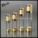 15ml/30ml50ml/100ml airless bottle, golden airless bottle, airless lotion bottle