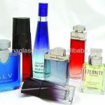 various glass parfum bottle with pump